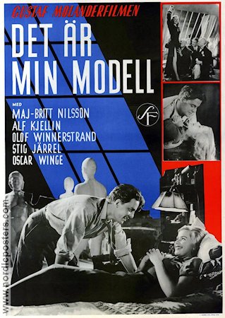 Det är min modell 1946 movie poster Maj-Britt Nilsson Alf Kjellin Oscar Winge