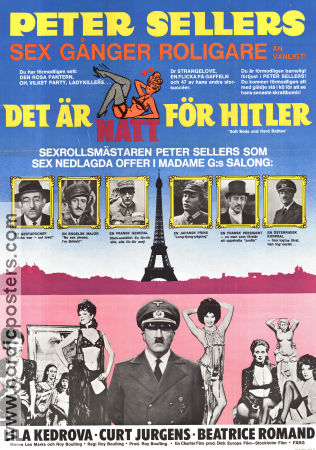 Det är natt för Hitler 1975 poster Peter Sellers Lila Kedrova Curd Jürgens Roy Boulting