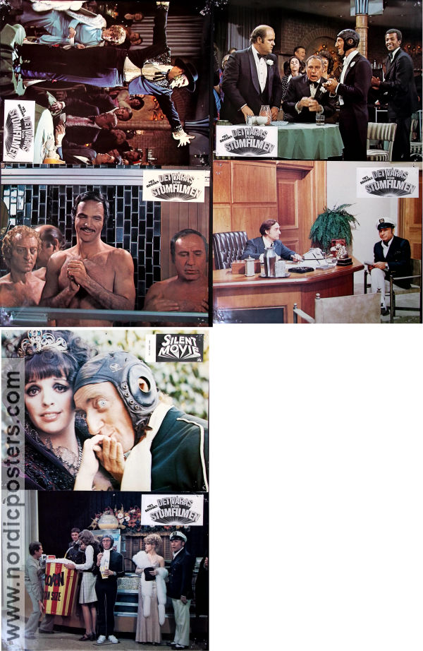 Silent movie 1976 lobby card set Liza Minnelli James Caan Burt Reynolds Paul Newman Marty Feldman Mel Brooks