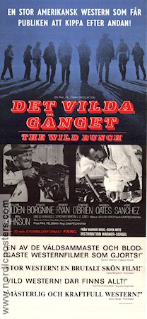 The Wild Bunch 1969 movie poster William Holden Ernest Borgnine Robert Ryan Sam Peckinpah