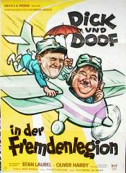 Dick und Doof in der Fremdenlegion 1939 poster Laurel and Hardy Helan och Halvan Flyg