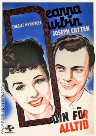 Hers To Hold 1943 movie poster Deanna Durbin Joseph Cotten