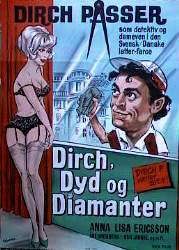 Dirch Dyd og Diamanter 1955 poster Dirch Passer Annalisa Ericson Damer Danmark