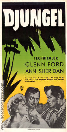 Appointment in Honduras 1953 movie poster Glenn Ford Ann Sheridan Zachary Scott Jacques Tourneur