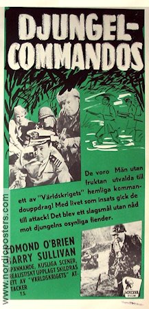 Djungelcommandos 1953 poster Edmond O´Brien Barry Sullivan Jocelyn Brando Don Siegel