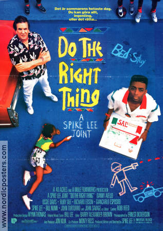 Do the Right Thing 1989 poster Danny Aiello Spike Lee Mat och dryck