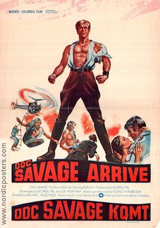Doc Savage The Man of Bronze 1975 poster Ron Ely