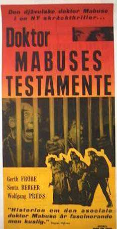 Le testament du Docteur Mabuse 1945 movie poster Gert Fröbe Fritz Lang