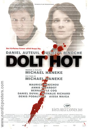 Dolt hot 2005 poster Daniel Auteuil Juliette Binoche Michael Haneke