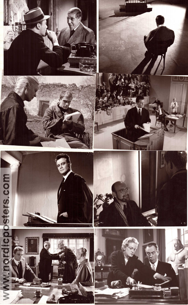 Domaren 1960 lobbykort Ingrid Thulin Gunnar Hellström Per Myrberg Alf Sjöberg Text: Vilhelm Moberg