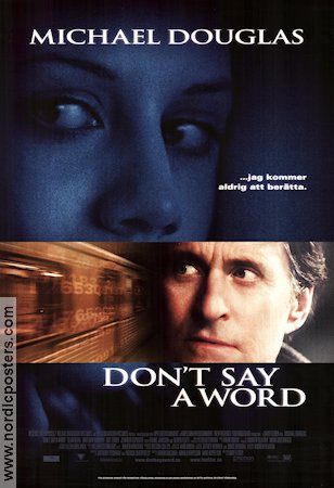 Don´t Say a Word 2001 movie poster Michael Douglas Sean Bean Brittany Murphy Gary Fleder
