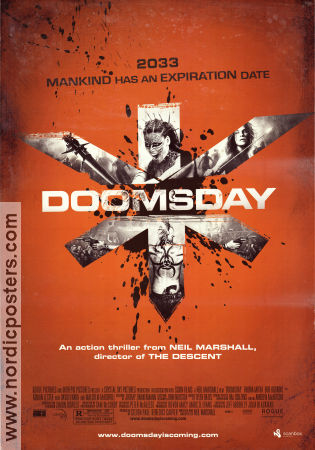 Doomsday 2008 movie poster Rhona Mitra Bob Hoskins Neil Marshall Neil Marshall
