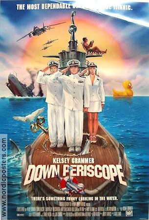 Down Periscope 1996 movie poster Kelsey Grammer Bruce Dern Ships and navy