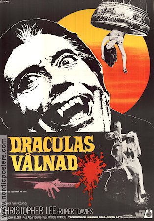 Dracula Has Risen From the Grave 1969 movie poster Christopher Lee Poster artwork: Anders Gullberg