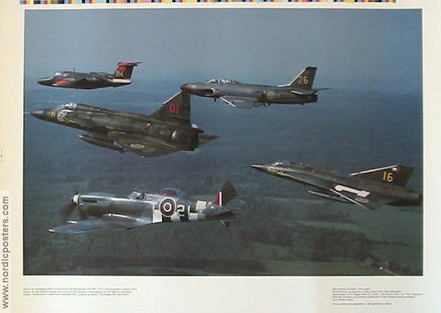 Draken Viggen 1988 poster Planes