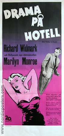 Don´t Bother To Knock 1952 movie poster Marilyn Monroe Richard Widmark
