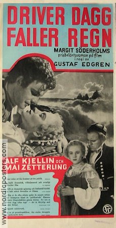 Sunshine Follows Rain 1946 movie poster Mai Zetterling Alf Kjellin Sten Lindgren Gustaf Edgren