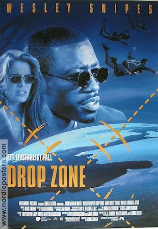 Drop Zone 1994 movie poster Wesley Snipes Gary Busey Yancy Butler John Badham Sky diving