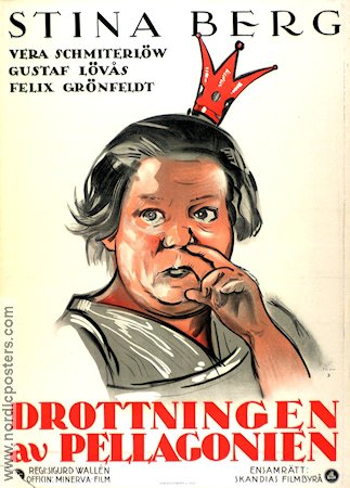 Drottningen av Pellagonien 1927 poster Stina Berg