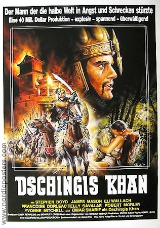 Dschingis Khan 1965 poster Stephen Boyd Omar Sharif