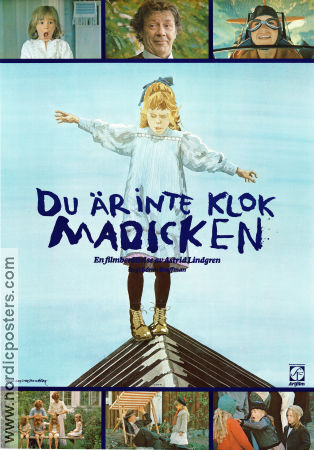 Du är inte klok Madicken 1979 movie poster Jonna Liljendahl Allan Edwall Göran Graffman Writer: Astrid Lindgren Kids