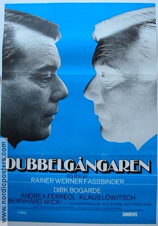 Dubbelgångaren 1978 poster Dirk Bogarde Rainer Werner Fassbinder