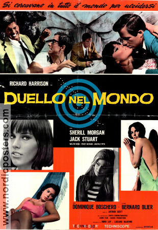 Ring Around the World 1966 movie poster Richard Harrison Helene Chanel Giacomo Rossi Stuart Luigi Scattini