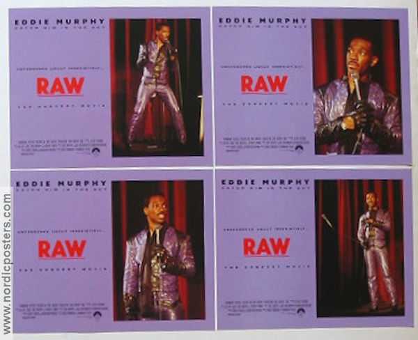 Eddie Murphy Raw 1987 lobby card set Eddie Murphy