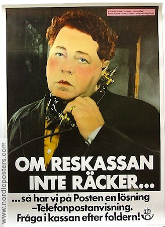 Posten reklam 1982 poster Edvard Persson Telephones