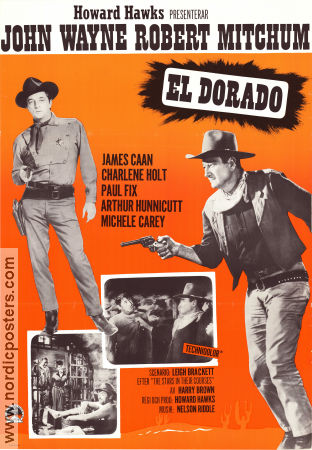 El Dorado 1966 movie poster John Wayne Robert Mitchum James Caan Howard Hawks
