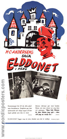 Fyrtöjet 1951 movie poster Bengt Eklund Helge Hagerman Writer: H C Andersen Animation