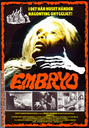 Embryo 1976 movie poster Rock Hudson Barbara Carrera Diane Ladd Ralph Nelson