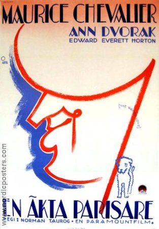 The Way to Love 1934 movie poster Maurice Chevalier Ann Dvorak