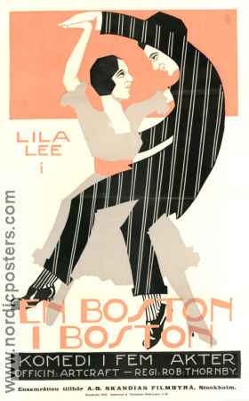 En Boston i Boston 1919 poster Lila Lee Darrell Foss Robert Thornby