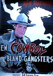 En cowboy bland gangsters 1939 poster Ken Maynard Hoot Gibson