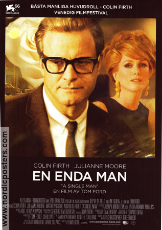 A Single Man 2009 movie poster Colin Firth Julianne Moore Matthew Goode Tom Ford