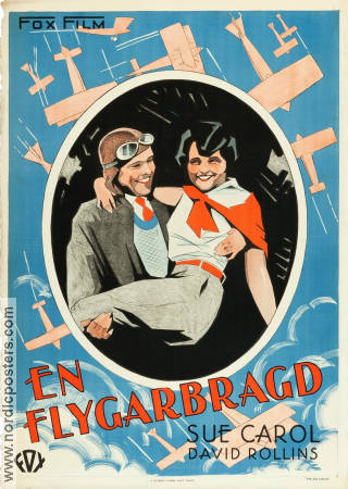 The Air Circus 1928 movie poster David Rollins Sue Carol Howard Hawks Planes Eric Rohman art