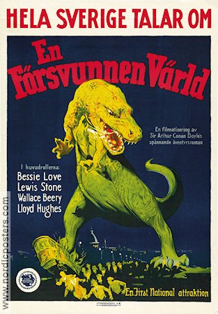 Lost World 1925 movie poster Bessie Love Lewis Stone