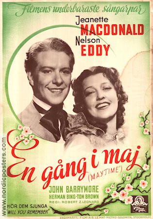 Maytime 1937 movie poster Jeanette MacDonald Nelson Eddy Robert Z Leonard