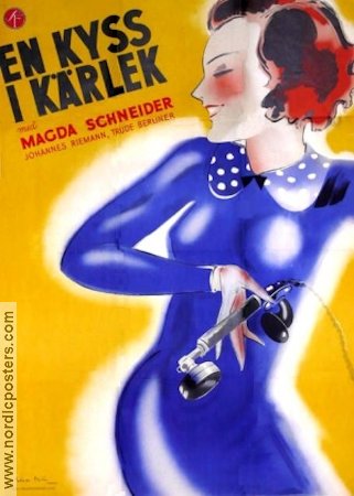 En kyss i kärlek 1932 poster Magda Schneider