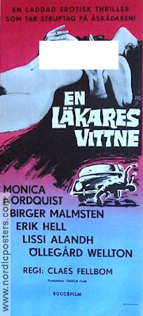 En läkares vittne 1968 poster Monica Nordquist Erik Hell Öllegård Wellton Claes Fellbom