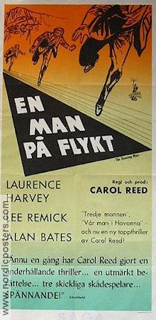 The Running Man 1963 movie poster Lee Remick Alan Bates Carol Reed