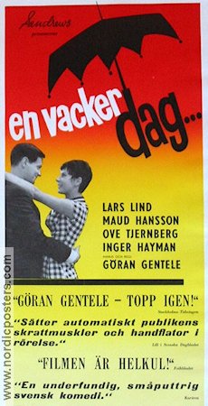 En vacker dag 1963 poster Lars Lind Maud Hansson Göran Gentele