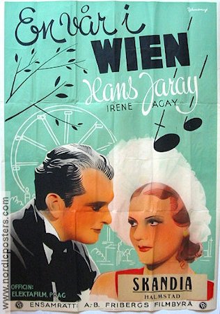 Hoheit tantzt Walzer 1937 movie poster Hans Jaray Irene Agay Eric Rohman art