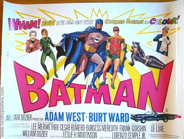 Batman 1967 movie poster Adam West
