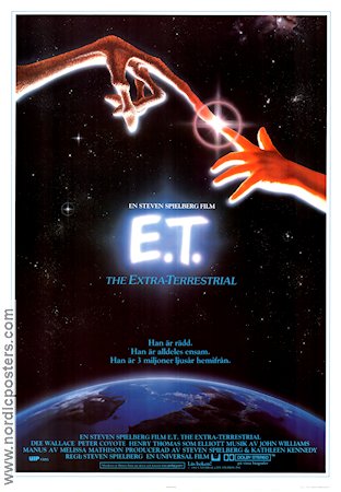 E.T. the Extra-Terrestrial 1982 poster Dee Wallace Drew Barrymore Steven Spielberg Text: Melissa Mathison