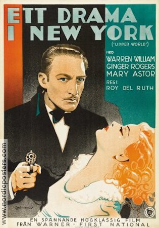 Upperworld 1934 movie poster Warren William Ginger Rogers Mary Astor
