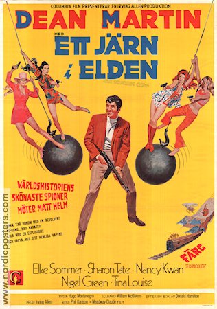 The Wrecking Crew 1968 movie poster Dean Martin Sharon Tate Phil Karlson Poster artwork: Robert E McGinnis Find more: Matt Helm Agents