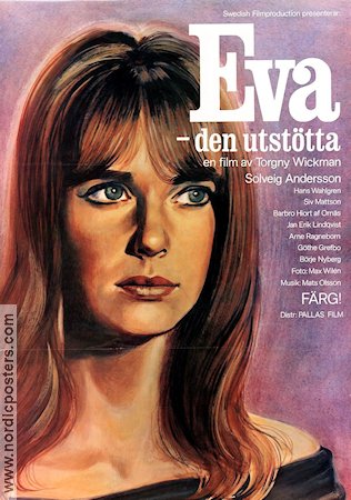 Eva den utstötta 1969 poster Solveig Andersson Torgny Wickman