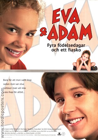 Eva och Adam 2001 poster Ellen Fjaestad Carl-Robert Holmer-Kårell Ulrika Bergman Catti Edfeldt Romantik